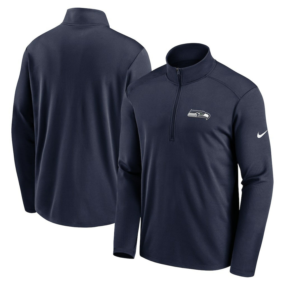 Seattle Seahawks Pacer Half-Zip Pullover - College Navy Pullover