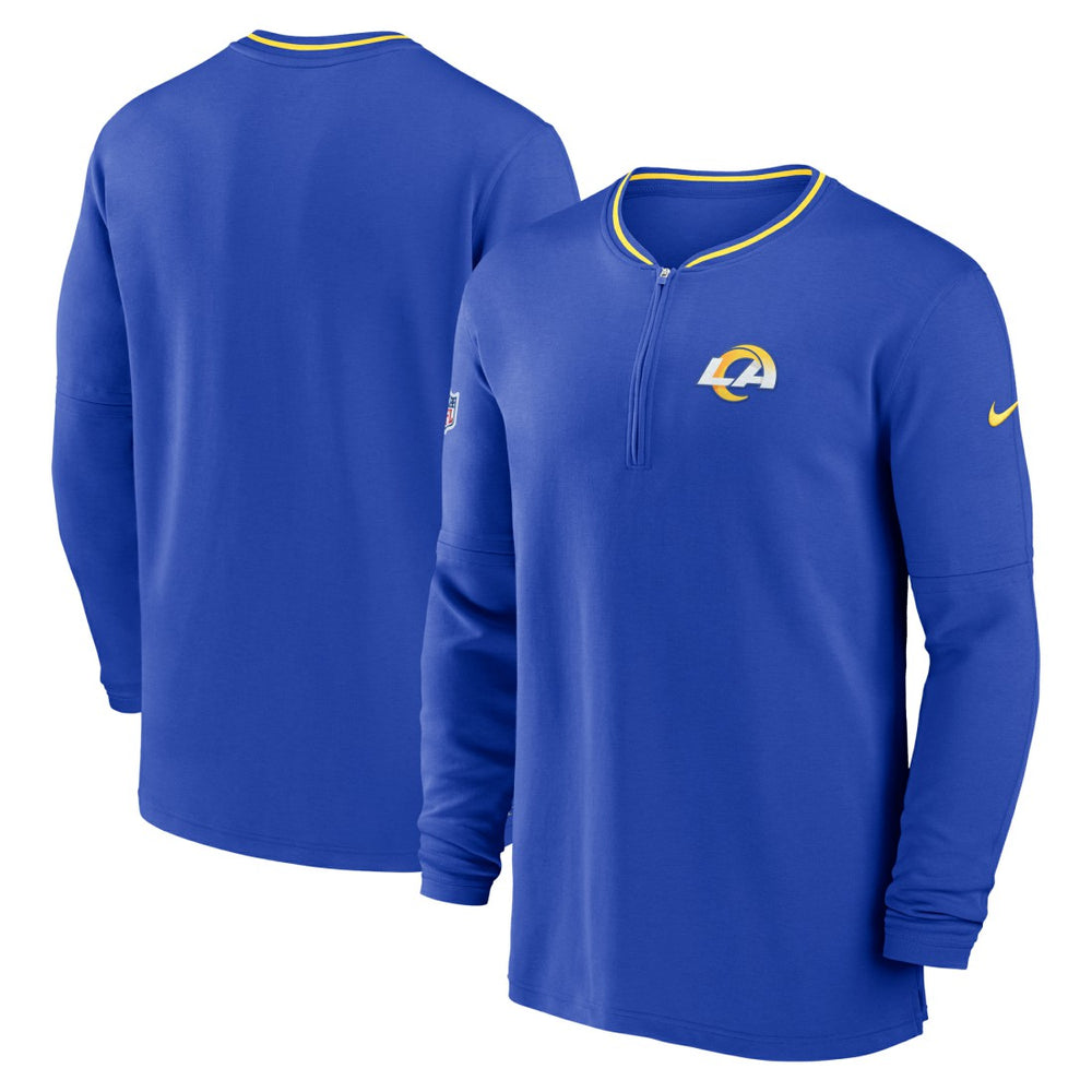 Los Angeles Rams Coach Half-Zip Sweatshirt - Royal Sweatshirts