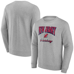 New Jersey Devils Fanatics Light the Candle Fleece Pullover Sweatshirt - Gray | US 202685655