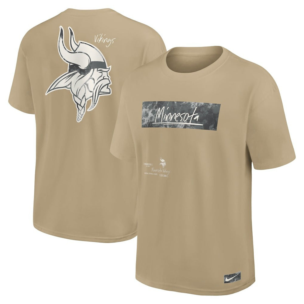 Minnesota Vikings Statement Max90 T-Shirt - Tan T-shirts