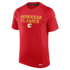 Calgary Flames Fanatics Authentic Pro Rink Tech T-Shirt - Red | US 202687801
