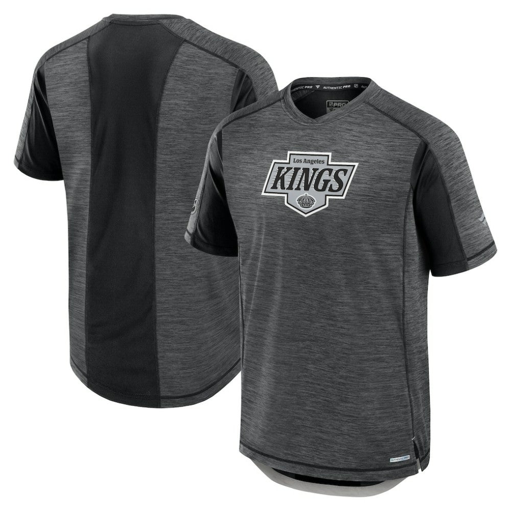 Los Angeles Kings Fanatics Authentic Pro Rink Performance T-Shirt - Heather Charcoal | US 202687824