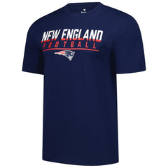 New England Patriots Blocked T-Shirt - Navy T-shirts