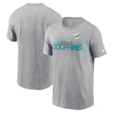 Miami Dolphins Local Essential T-Shirt - Heather Gray T-shirts