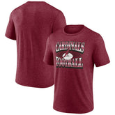 Arizona Cardinals Extreme Tackle Tri-Blend T-Shirt - Heather Cardinal T-shirts
