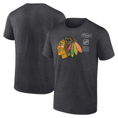 Chicago Blackhawks Fanatics Origin T-Shirt - Heather Charcoal | US 202688323