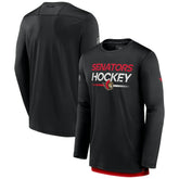 Ottawa Senators Fanatics Authentic Pro Tech Long Sleeve T-Shirt - Black | US 202688397