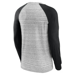 San Francisco Giants Fanatics Iconic Streaky Raglan Long Sleeve T-Shirt - Gray/Black T-shirts