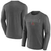 Arizona Cardinals Blackout Long Sleeve T-Shirt - Heather Charcoal T-shirts