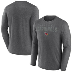 Arizona Cardinals Blackout Long Sleeve T-Shirt - Heather Charcoal T-shirts