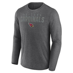 Arizona Cardinals Blackout Long Sleeve T-Shirt - Heather Charcoal T-shirts