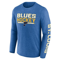 St. Louis Blues Fanatics Sweep Iconic Synthetic Long Sleeve T-Shirt - Heather Blue | US 202688588