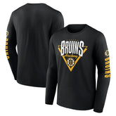 Boston Bruins Fanatics Headline Long Sleeve T-Shirt - Black | US 202688636
