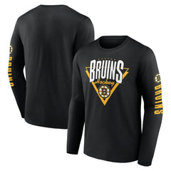 Boston Bruins Fanatics Headline Long Sleeve T-Shirt - Black | US 202688636