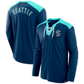 Seattle Kraken Fanatics Iconic Exclusive Long Sleeve T-Shirt - Deep Sea Blue | US 202688638
