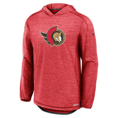 Ottawa Senators Fanatics Authentic Pro Rink Pullover Hoodie - Heather Red | US 202689075