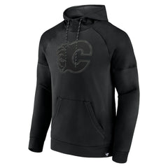 Calgary Flames Fanatics Black Ice Defender Raglan Pullover Hoodie | US 202689248