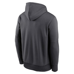 Miami Dolphins Team Muscle Performance Fleece Pullover Hoodie - Anthracite Hoodies