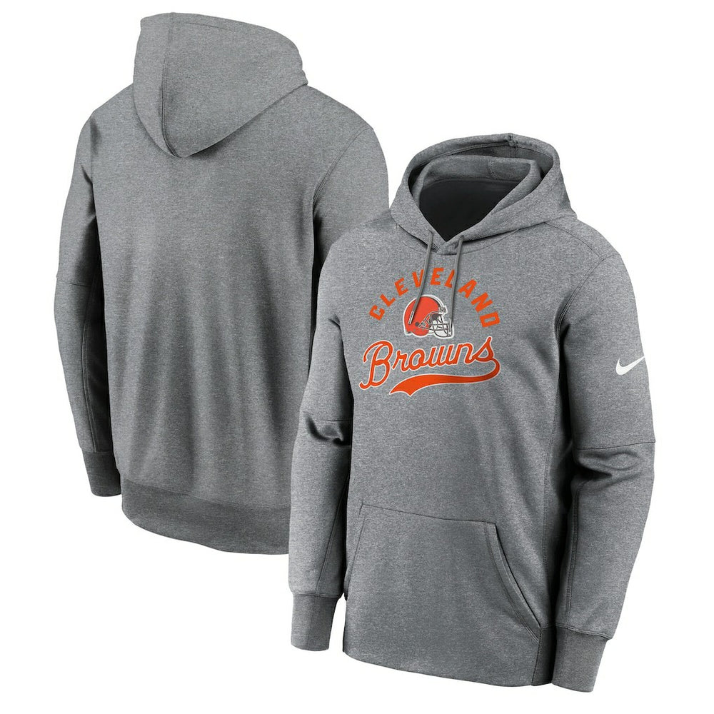 Cleveland Browns Performance Fleece Pullover Hoodie - Heather Gray Hoodies