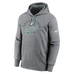 Philadelphia Eagles Performance Fleece Pullover Hoodie - Heather Gray Hoodies