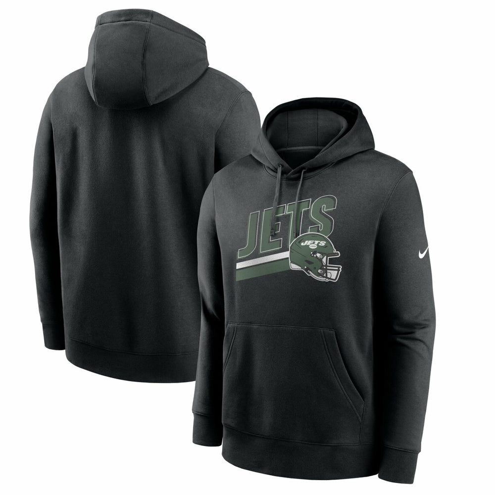 New York Jets Club Fleece Pullover Hoodie - Black Hoodies