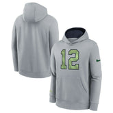 Seattle Seahawks Youth 2025 Rivalries Collection Club Hoodie - Wolf Gray Hoodies