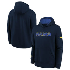 Los Angeles Rams Youth 2025 Rivalries Collection Club Hoodie - Midnight Blue Hoodies