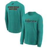 Miami Dolphins Youth 2025 Rivalries Collection Long Sleeve T-Shirt - Turbo Green T-shirts