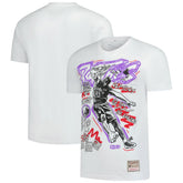 Vince Carter Toronto Raptors Hardwood Classics Chalked Up T-Shirt White - Mitchell & Ness