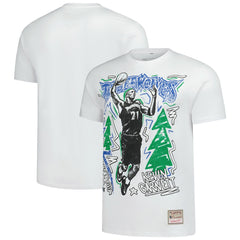 Kevin Garnett Minnesota Timberwolves Hardwood Classics Chalked Up T-Shirt White - Mitchell & Ness