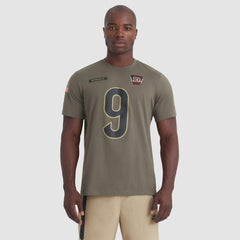 Joe Burrow Cincinnati Bengals 2025 Salute to Service Name & Number T-Shirt - Olive T-shirts