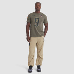 Joe Burrow Cincinnati Bengals 2025 Salute to Service Name & Number T-Shirt - Olive T-shirts