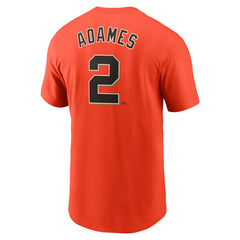 Willy Adames San Francisco Giants Nike Fuse Name & Number T-Shirt - Orange T-shirts