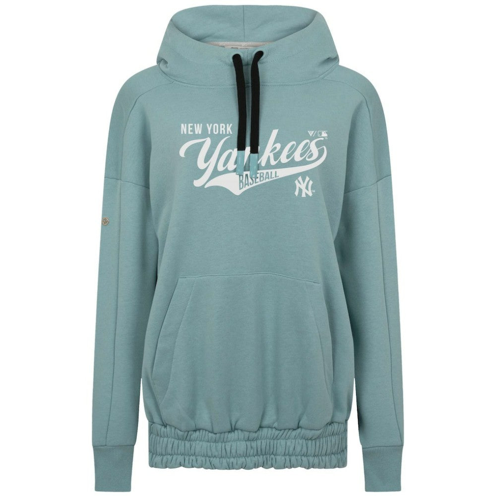 New York Yankees Levelwear Women's Waterfall Glide Pullover Hoodie - Blue Hoodies
