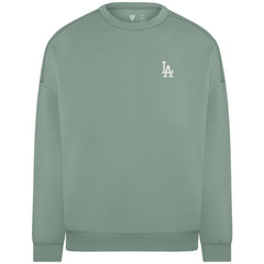 Los Angeles Dodgers Levelwear Women's Luxe Signature Tri-Blend Pullover Sweatshirt - Sage Green Pullover