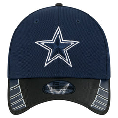 Dallas Cowboys New Era Visor Hit 39THIRTY Flex Hat - Navy/Black Hats