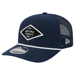 Dallas Cowboys New Era 9SEVENTY Team Rope Stretch-Snap Hat - Navy Hats