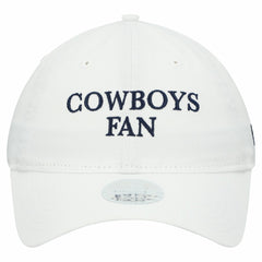 Dallas Cowboys New Era Women's Team Fan 9TWENTY Adjustable Hat - White Hats