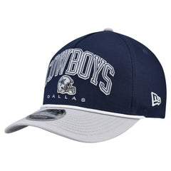 Dallas Cowboys New Era Arch 9FORTY A-Frame M-Crown Adjustable Hat - Navy Hats