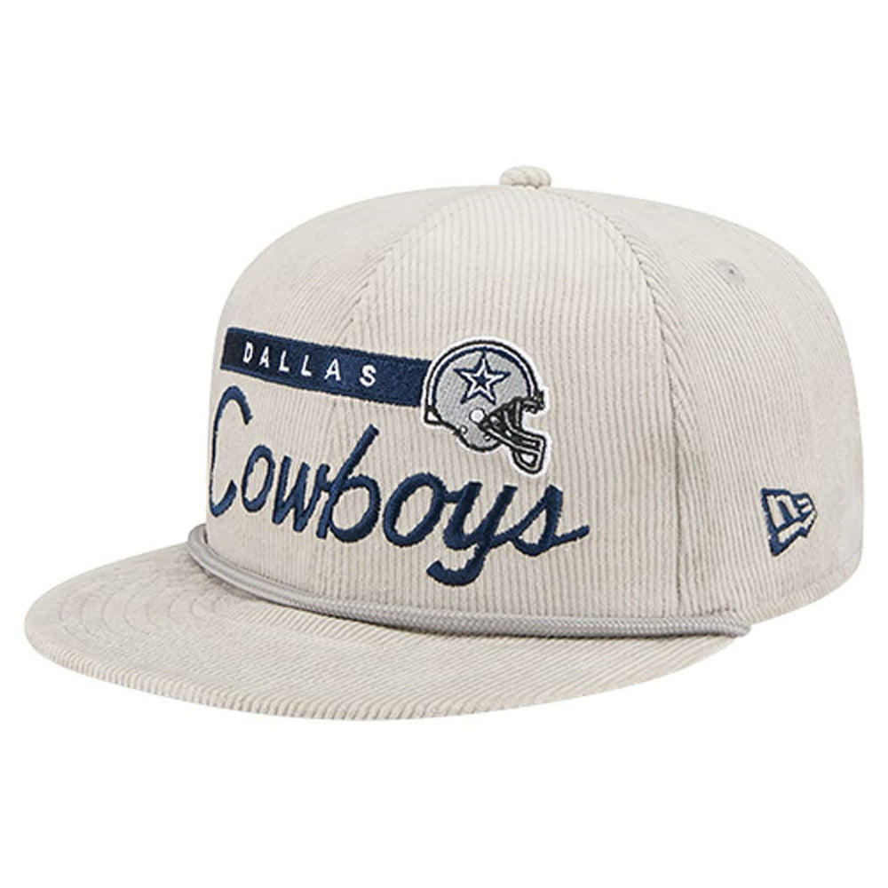 Dallas Cowboys New Era Cord Rope 9FIFTY Snapback Hat - Gray Hats