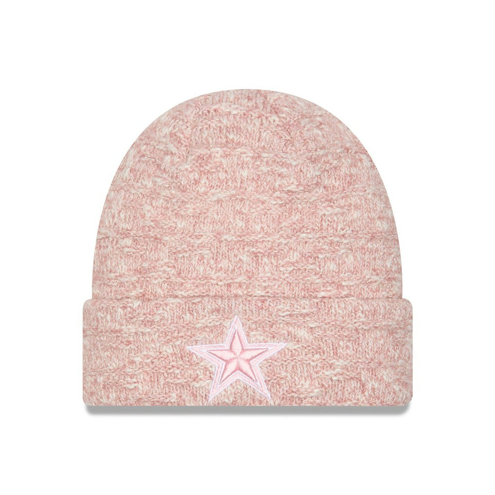 Dallas Cowboys New Era Women's Metallic Cuffed Knit Hat - Pink Hats