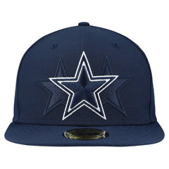 Dallas Cowboys New Era Tri-Hit 59FIFTY Fitted Hat - Navy Hats