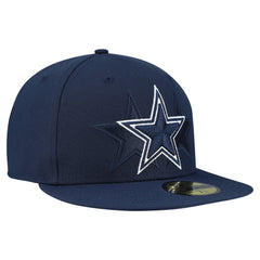 Dallas Cowboys New Era Tri-Hit 59FIFTY Fitted Hat - Navy Hats