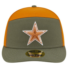 Dallas Cowboys New Era 2-Tone Color Pack Split Panel 59FIFTY Fitted Hat - Olive/Brown Hats