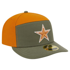 Dallas Cowboys New Era 2-Tone Color Pack Split Panel 59FIFTY Fitted Hat - Olive/Brown Hats