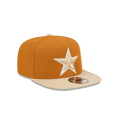 Dallas Cowboys New Era Two-Tone Color Pack A-Frame 9FIFTY Snapback Hat - Brown/Light Beige Hats