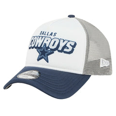 Dallas Cowboys New Era Preschool Streak A-Frame 9FORTY Adjustable Hat - White/Navy Hats