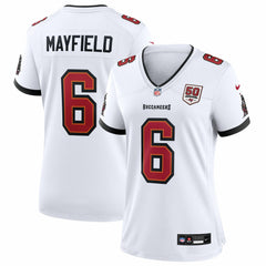Baker Mayfield Tampa Bay Buccaneers Women's 50th Season White Game Jersey - White Jerseys