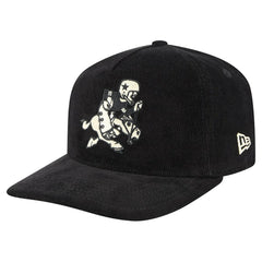 Dallas Cowboys New Era Retro Joe Nostalgic Corduroy Golfer Adjustable Hat - Black Hats