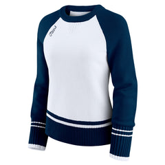 Tennessee Titans WEAR by Erin Andrews Women's Colorblock Raglan Sweater - White/Navy
